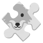 Puzzleteil + Wolf