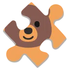 Puzzleteil + Bär