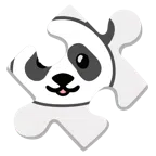 Puzzleteil + Panda