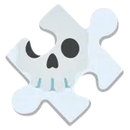 Puzzleteil + Totenkopf