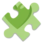 Puzzleteil + grünes Herz