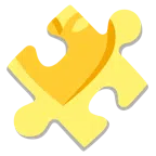 Puzzleteil + gelbes Herz
