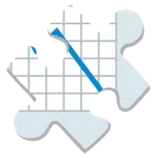 Puzzleteil + Abwärtstrend