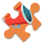 Puzzleteil + Megafon