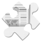 Puzzleteil + Zeitung