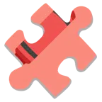 Puzzleteil + Wachsmalstift