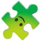 Puzzleteil + umgekehrtes Gesicht