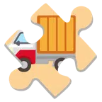 Puzzleteil + Lieferwagen