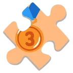 Puzzleteil + Bronzemedaille