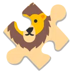 Puzzleteil + Löwe