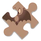 Puzzleteil + Fledermaus