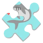 Puzzleteil + Hai
