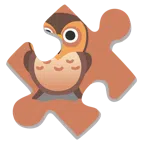 Puzzleteil + Eule