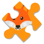 Puzzleteil + Fuchs