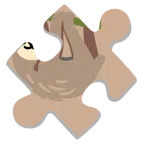 Puzzleteil + Faultier