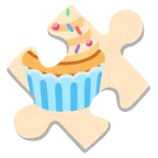 Puzzleteil + Cupcake
