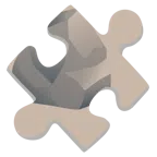 Puzzleteil + Felsen