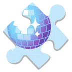 Puzzleteil + Discokugel
