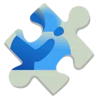 Puzzleteil + sich umarmende Personen