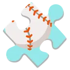 Puzzleteil + Baseball