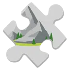 Puzzleteil + Berg