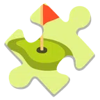 Puzzleteil + Golffahne