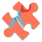 Puzzleteil + Schere