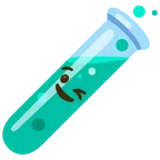 provetta + faccina che fa l’occhiolino