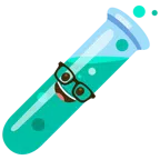 provetta + faccina nerd