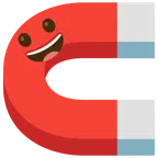 calamita + faccina con un gran sorriso