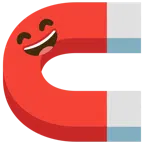 calamita + faccina con sorriso e occhi sorridenti