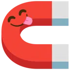 calamita + faccina che si lecca i baffi