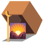 mouse trap + sunrise over mountains