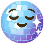 Discokugel + erleichtertes Gesicht