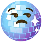 Discokugel + verstimmtes Gesicht