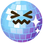 Discokugel + verwirrtes Gesicht