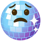 Discokugel + besorgtes Gesicht