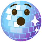 Discokugel + verdutztes Gesicht