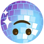 Discokugel + umgekehrtes Gesicht