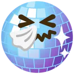 Discokugel + niesendes Gesicht