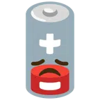 schwache Batterie + enttäuschtes Gesicht