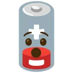 schwache Batterie + verdutztes Gesicht