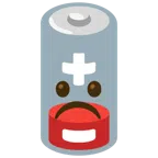 schwache Batterie + düsteres Gesicht