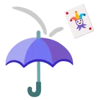 Regenschirm + Jokerkarte