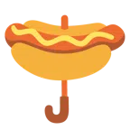 Regenschirm + Hotdog