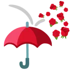 parasol + róża