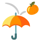 Regenschirm + Mandarine