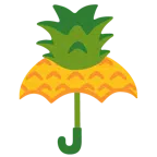 Regenschirm + Ananas