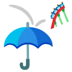 Regenschirm + Achterbahn