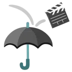 Regenschirm + Filmklappe